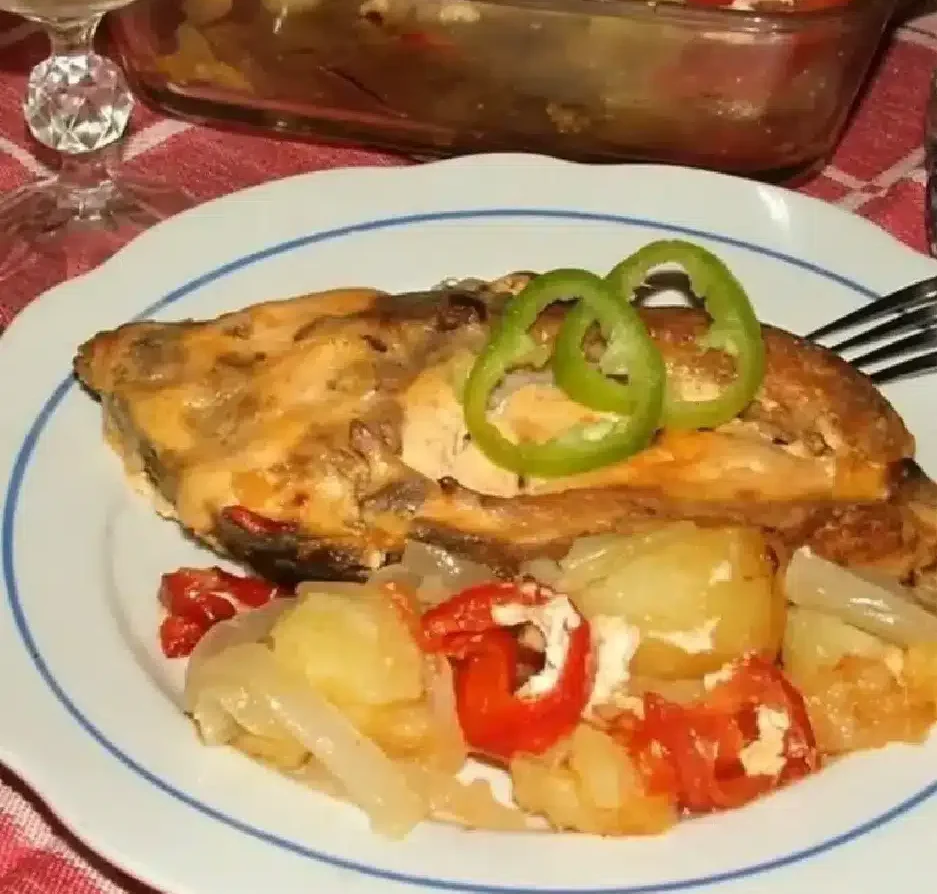 Rác ponty tepsiben (kemencében vagy sütőben)