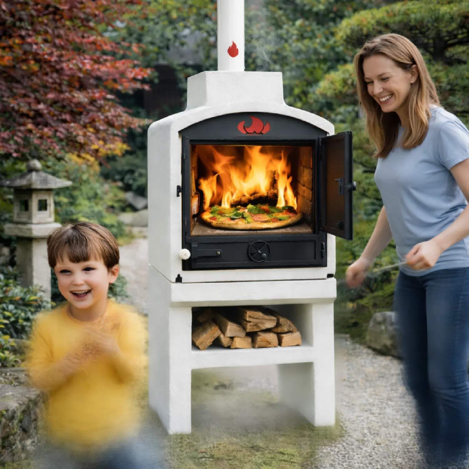 H alakú könnyűbeton állvány Tynker kemencéhez