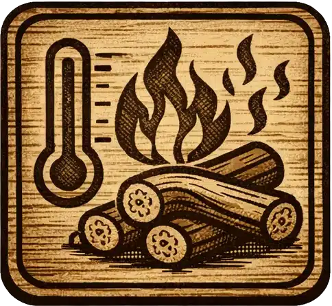 Nyílt láng fölötti sütés ikon