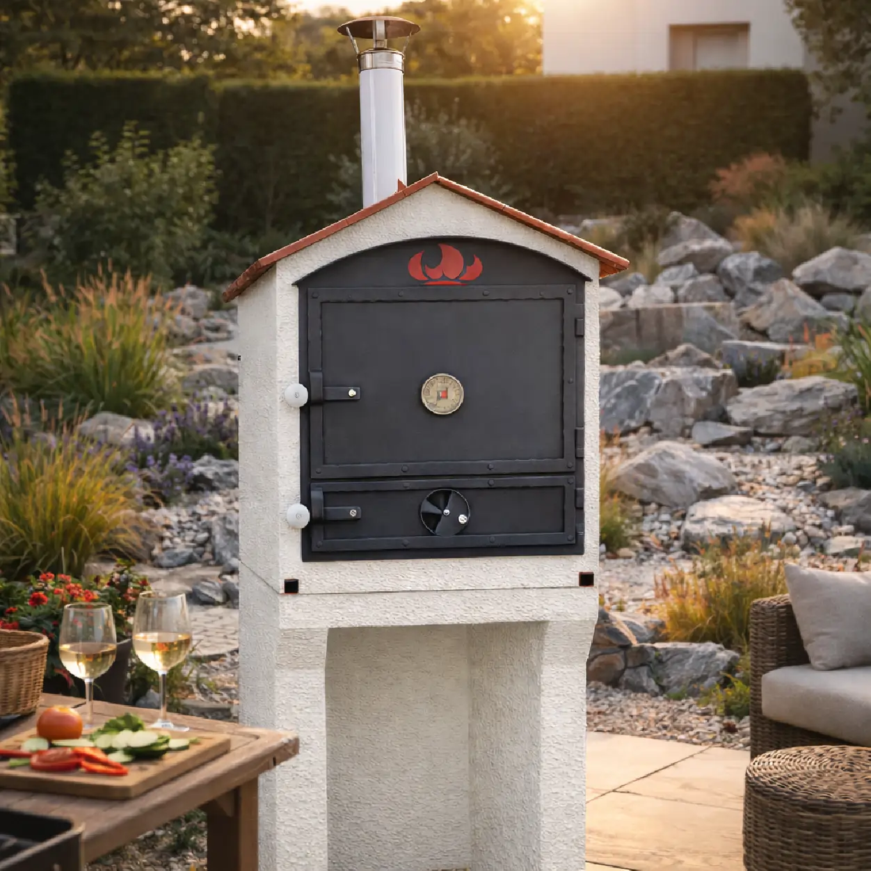 U alakú könnyűbeton állvány Tynker kemencéhez