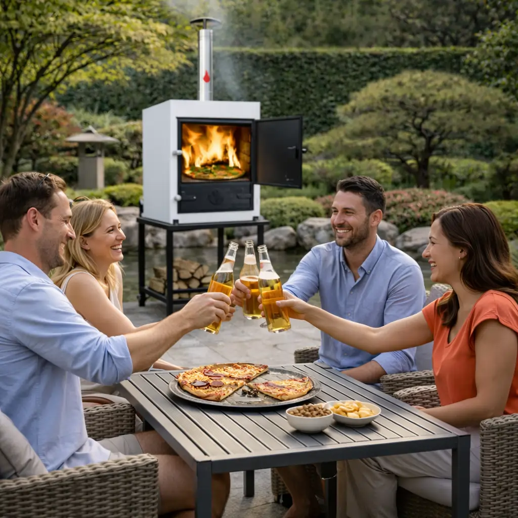 Tynker Kybos mobil kemence fém állványon ideális munkamagassággal és stabil telepítéssel