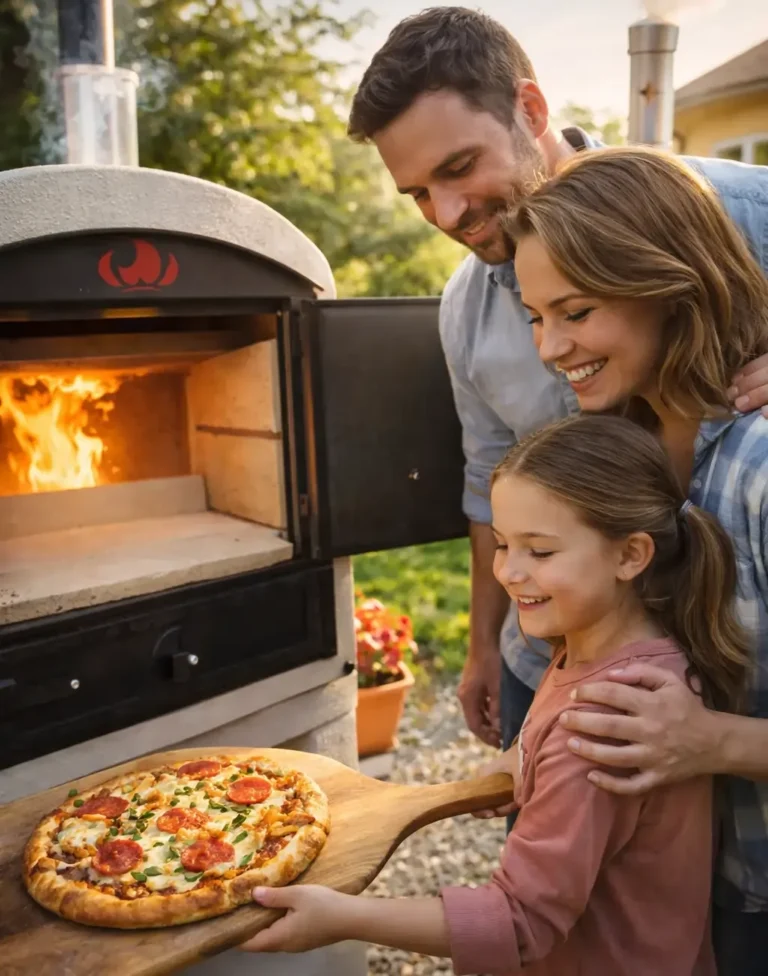 Családi pizza sütés a Tynker Etalon mobilkemencében